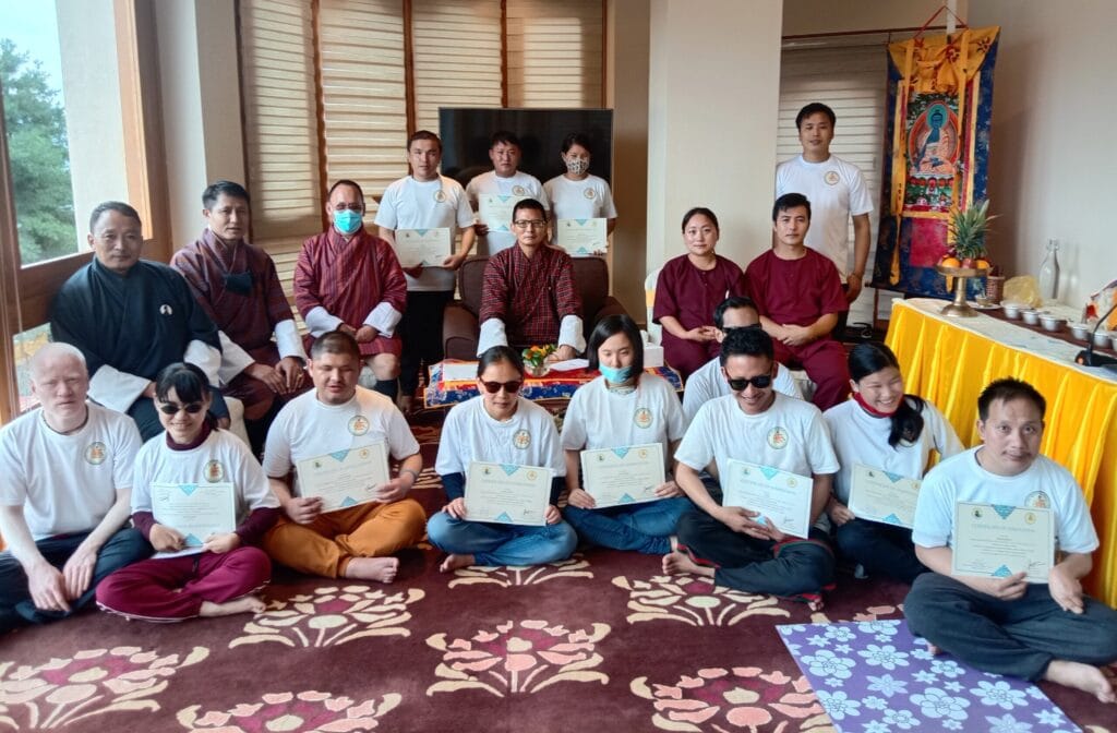 Group Photo during Sorig Zhiney and Luejong Training to Persons with Disabilities