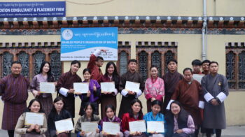 Group photo of participants during Bhutanese Sign Language Training Course 2024