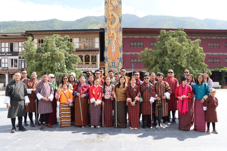 Group photo during the celebration of international White Cane Safety Day 2024